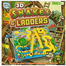 Charger l'image dans la galerie, 3D Snakes and ladders Kids Children's Board Game Traditional Family Toy