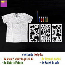 Charger l'image dans la galerie, Paint Your Own T-Shirt Fabric Paint Pens Kids Boys Girls T-SHIRT INCLUDED
