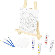 Charger l'image dans la galerie, Kids Art Set Children's Painting Board Wooden Easel Drawing Board Gift Present