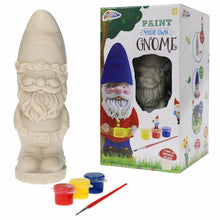 Load image into Gallery viewer, Paint Your Own Garden Gnome Statue Kids Art Kit Childrens Craft Activity Set Toy