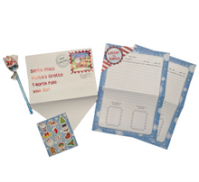 Charger l'image dans la galerie, Kids Christmas List Letter to Santa Writing Kit Xmas Eve Kids Childrens 5 Pc Set