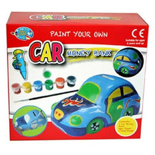 Charger l'image dans la galerie, Paint Your Own Piggy Bank Car Money Childrens Kids Create Painting Gift Savings