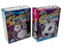 Load image into Gallery viewer, Piggy Bank Money Savings Box Coin Bank Create Decorate Your Own Sequin Owl Dog