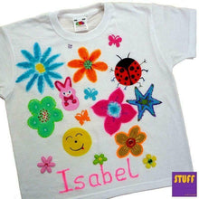 Charger l'image dans la galerie, Paint Your Own T-Shirt Fabric Paint Pens Kids Boys Girls T-SHIRT INCLUDED