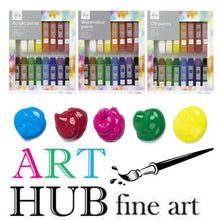 Load image into Gallery viewer, Watercolour Oil Acrylic Artist Paint School Set Art Hub 15 Vibrant Colours