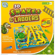 Charger l'image dans la galerie, 3D Snakes and ladders Kids Children's Board Game Traditional Family Toy