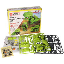 Charger l'image dans la galerie, Make Your Own Walking Robot Dinosaur 4 in 1 Mechanics Kit