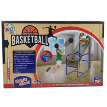 Charger l'image dans la galerie, Childrens Indoor Outdoor Arcade Style Basketball Stand With Net Hoop Balls Pump
