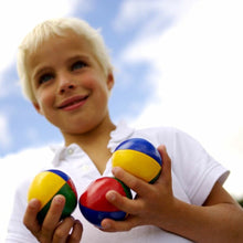 Charger l'image dans la galerie, Juggling Balls 3 Classic Circus Clown Coloured Learn to Juggle Set Toy Game Gift