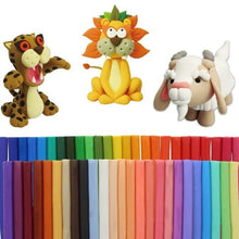 Charger l'image dans la galerie, 70pc Kids Modelling Clay Set Colour Plasticine Putty Strips Children Craft Play