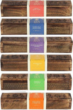 Charger l'image dans la galerie, Wooden Incense Stick Holder Burner Joss Incense Box Ash Catcher 10 FREE STICKS!