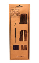 Charger l'image dans la galerie, 20 Incense Sticks and Wooden Holder Joss Sticks Ash Catcher Gift Home Burning