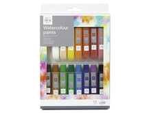 Load image into Gallery viewer, Watercolour Oil Acrylic Artist Paint School Set Art Hub 15 Vibrant Colours