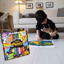 Load image into Gallery viewer, Neon Glitter Pearl Ready Mixed Paint Art Craft School 18 Multi Colour 36ml Paint