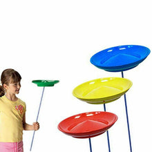 Charger l'image dans la galerie, Spinning Plates Set Of 3 With Sticks Outdoor Juggling Circus Trick Game Toy Play