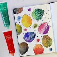 Load image into Gallery viewer, Neon Glitter Pearl Ready Mixed Paint Art Craft School 18 Multi Colour 36ml Paint