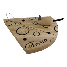 Load image into Gallery viewer, Mouse Cheese Board Handcrafted Wood Novelty Dinner Party Wedge Vintage Gift Joke