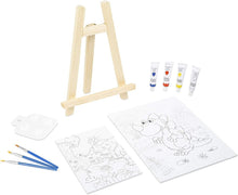 Charger l'image dans la galerie, Kids Art Set Children's Painting Board Wooden Easel Drawing Board Gift Present