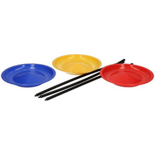 Charger l'image dans la galerie, Spinning Plates Set Of 3 With Sticks Outdoor Juggling Circus Trick Game Toy Play