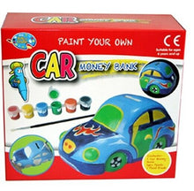 Charger l'image dans la galerie, Paint Your Own Piggy Bank Car Money Childrens Kids Create Painting Gift Savings