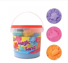 Charger l'image dans la galerie, Magic Sand Beach Moulds Magic Childrens Kids Moving Play Set 1kg Tub 6 Moulds