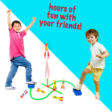 Load image into Gallery viewer, Light Up Double Stomp Air Rocket Launcher Kids Foam Toy Science Gift
