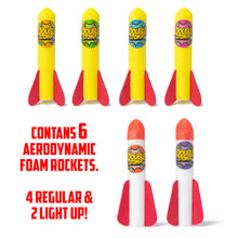 Load image into Gallery viewer, Light Up Double Stomp Air Rocket Launcher Kids Foam Toy Science Gift