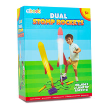 Load image into Gallery viewer, Light Up Double Stomp Air Rocket Launcher Kids Foam Toy Science Gift