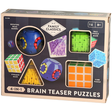Cargar imagen en el visor de la galería, Brain Teaser Puzzle Box Gift Set Bead Barrel Ball Maze Pyramid Maze Cube Puzzle