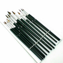 Charger l'image dans la galerie, 12 x Artist Brushes Pointed Art Craft Paint Painting Brush Set