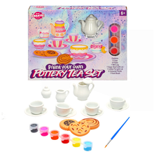 Load image into Gallery viewer, Paint Your Own Tea Set Dolly Teddy Party Pretend Present Gift Toy