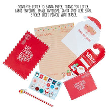 Ladda upp bild till gallerivisning, Kids Christmas List Letter to Santa Writing Kit Xmas Eve Kids Childrens 7 Pc Set
