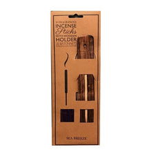 Cargar imagen en el visor de la galería, 20 Incense Sticks and Wooden Holder Joss Sticks Ash Catcher Gift Home Burning
