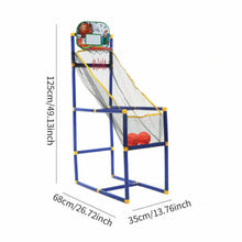 Ladda upp bild till gallerivisning, Childrens Indoor Outdoor Arcade Style Basketball Stand With Net Hoop Balls Pump
