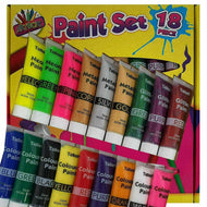 18 Piece Paint Set Childrens Paint Set Non Toxic Kids Craft Paints 36ml tubes