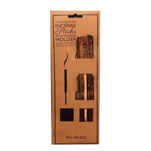 Cargar imagen en el visor de la galería, 20 Incense Sticks and Wooden Holder Joss Sticks Ash Catcher Gift Home Burning
