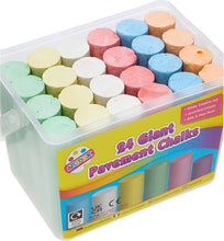 Cargar imagen en el visor de la galería, 24 Giant Pavement Street Art Chalks Large Colour Sticks Craft School Play 5359
