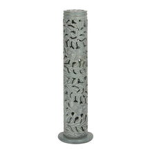 Ladda upp bild till gallerivisning, Incense Joss Stick Holder Hand carved Soapstone Elephant Tower Ornament Gift

