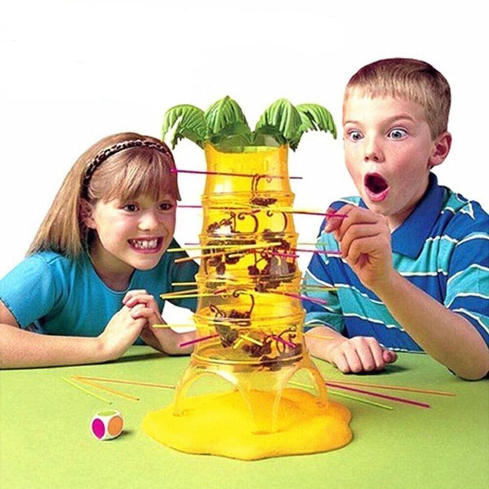 Falling Tumbling Monkey Family ker Plunk Toy Climbing Board Game Kids ...