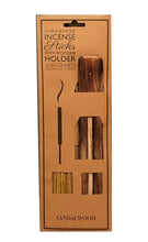 Cargar imagen en el visor de la galería, 20 Incense Sticks and Wooden Holder Joss Sticks Ash Catcher Gift Home Burning
