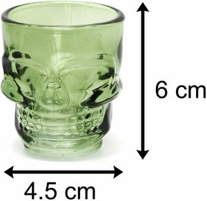 4 x Skull Shot Glasses Drinking Party Game