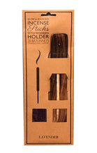 Cargar imagen en el visor de la galería, 20 Incense Sticks and Wooden Holder Joss Sticks Ash Catcher Gift Home Burning
