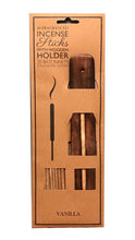 Cargar imagen en el visor de la galería, 20 Incense Sticks and Wooden Holder Joss Sticks Ash Catcher Gift Home Burning
