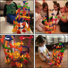 Cargar imagen en el visor de la galería, 219PC MARBLE RUN RACE SET CONSTRUCTION BUILDING BLOCKS KIDS TOY GAME TRACK
