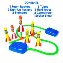 Lade das Bild in den Galerie-Viewer, Light Up Double Stomp Air Rocket Launcher Kids Foam Toy Science Gift
