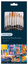 Cargar imagen en el visor de la galería, 12 x Artist Brushes Pointed Art Craft Paint Painting Brush Set
