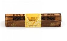 Load image into Gallery viewer, Wooden Incense Stick Holder Burner Joss Incense Box Ash Catcher 10 FREE STICKS!
