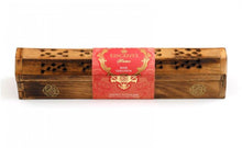 Load image into Gallery viewer, Wooden Incense Stick Holder Burner Joss Incense Box Ash Catcher 10 FREE STICKS!
