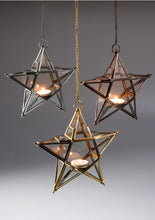 Charger l&#39;image dans la galerie, Star Tealight Candle Holder Handmade Ornament Gift Namaste Recycled
