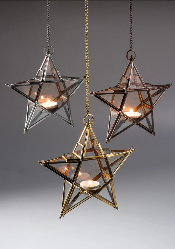 Star Tealight Candle Holder Handmade Ornament Gift Namaste Recycled